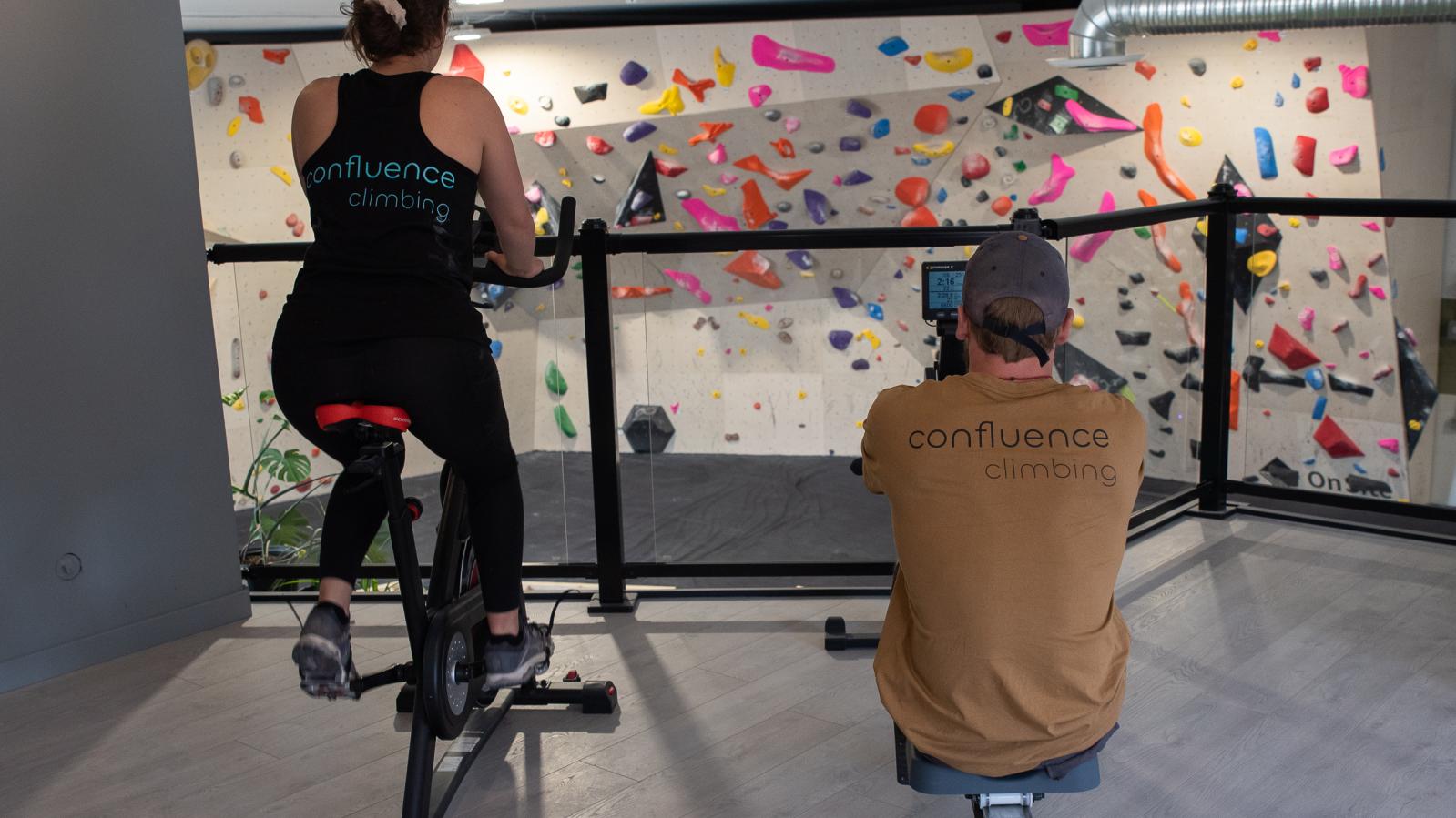 Conflluence Climbing Gym Workout Area