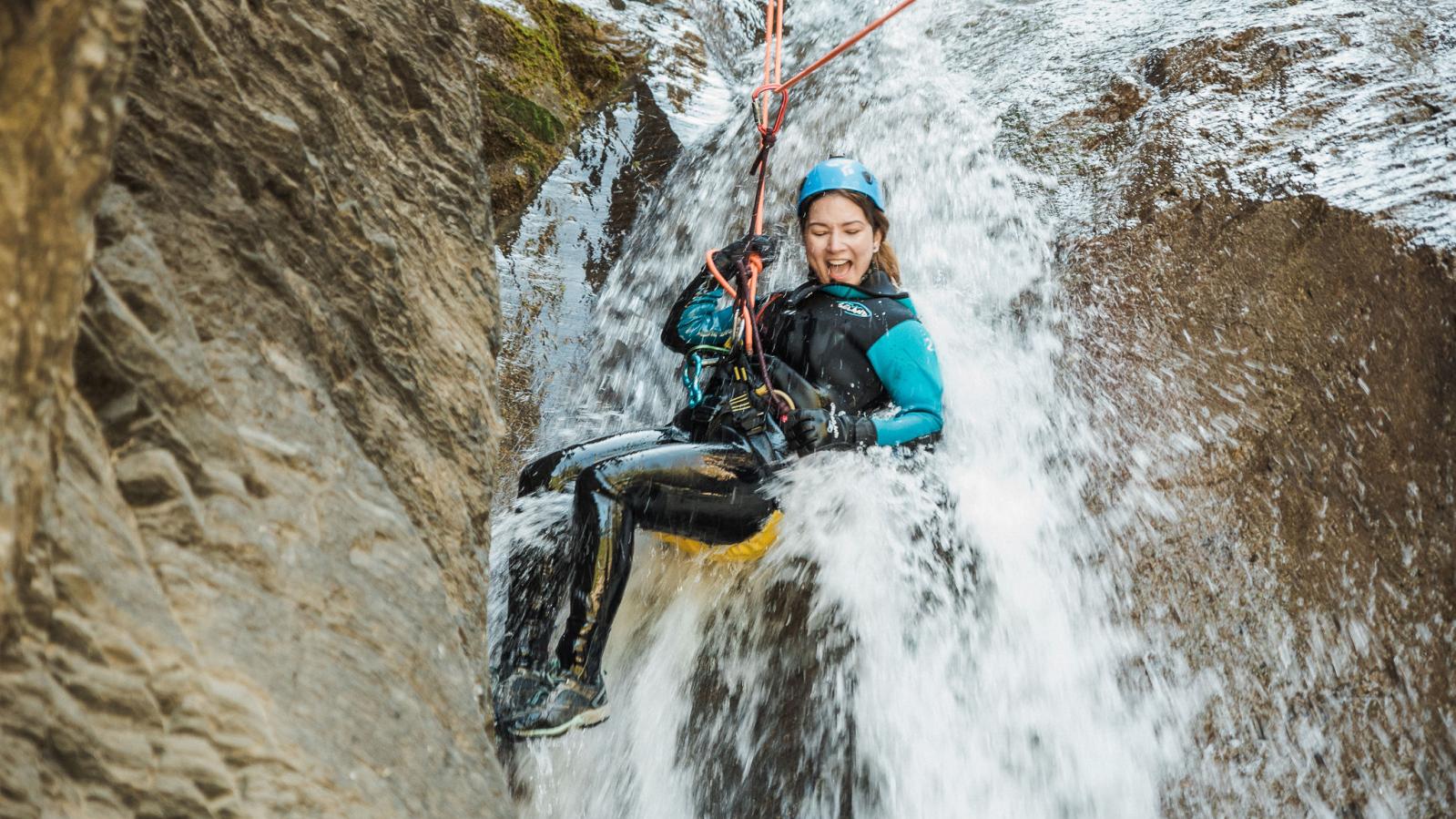 Western Canyoning Adventures Waterfall